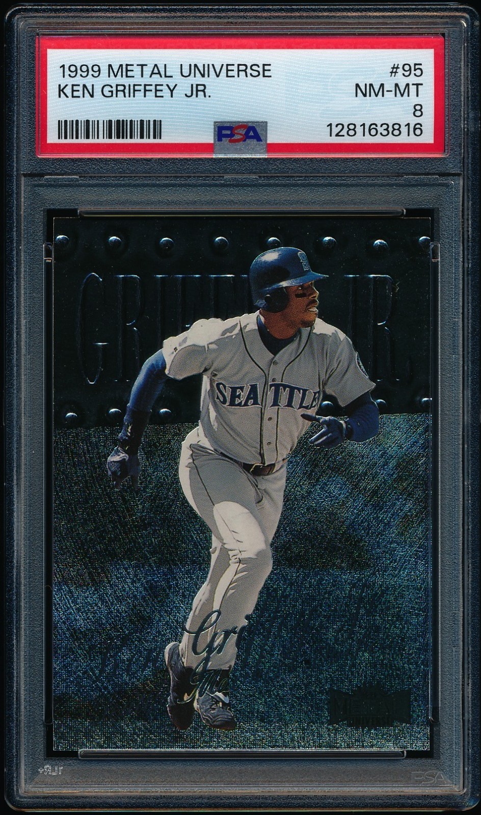 1999 SkyBox Metal Universe Ken Griffey Jr. #95 Graded PSA 8 NM-MT