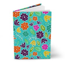 Colorful Floral Pattern Hardcover Journal