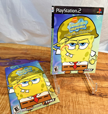 Sponge Bob Battle For Bikini Bottom PS2 PlayStation 2 Cover And Manual only