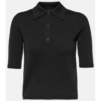 S Max Mara Gemma knitted wool polo shirt Size US Small New