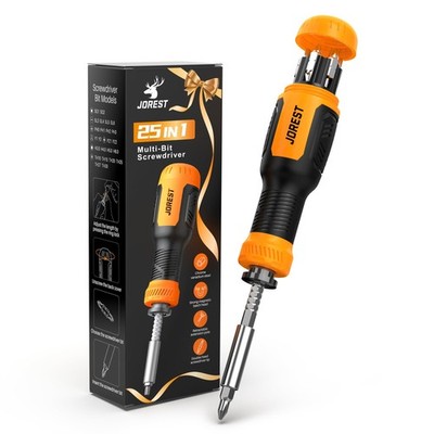 JOREST 25 in 1 Multi Bit Schraubendreher Set All One, Magnetschraube bunt 