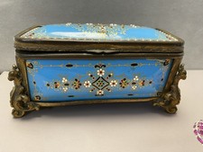 XIXe coffret boite émaux bressans bronze collection antiquité enamel bressan box