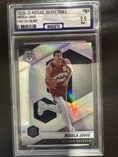 2020-21 Panini Mosaic #21 Nikola Jokic Nuggets graded PPG 9.5 Mint