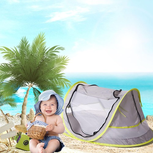 Foldable UV Protection Baby Mosquito Tent,Beach Baby Bed with Sunshade for Kids - Picture 9 of 11