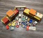 Vintage Fisher Price Little People Village Town Center