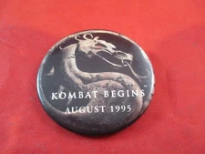 Mortal Kombat Movie (Original) August 1995 Release Promo Pin Button Pinback