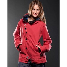 Oakley GB Gretchen Bleiler Eco Shell Snowboard Ski Jacket Crimson Red Size Large