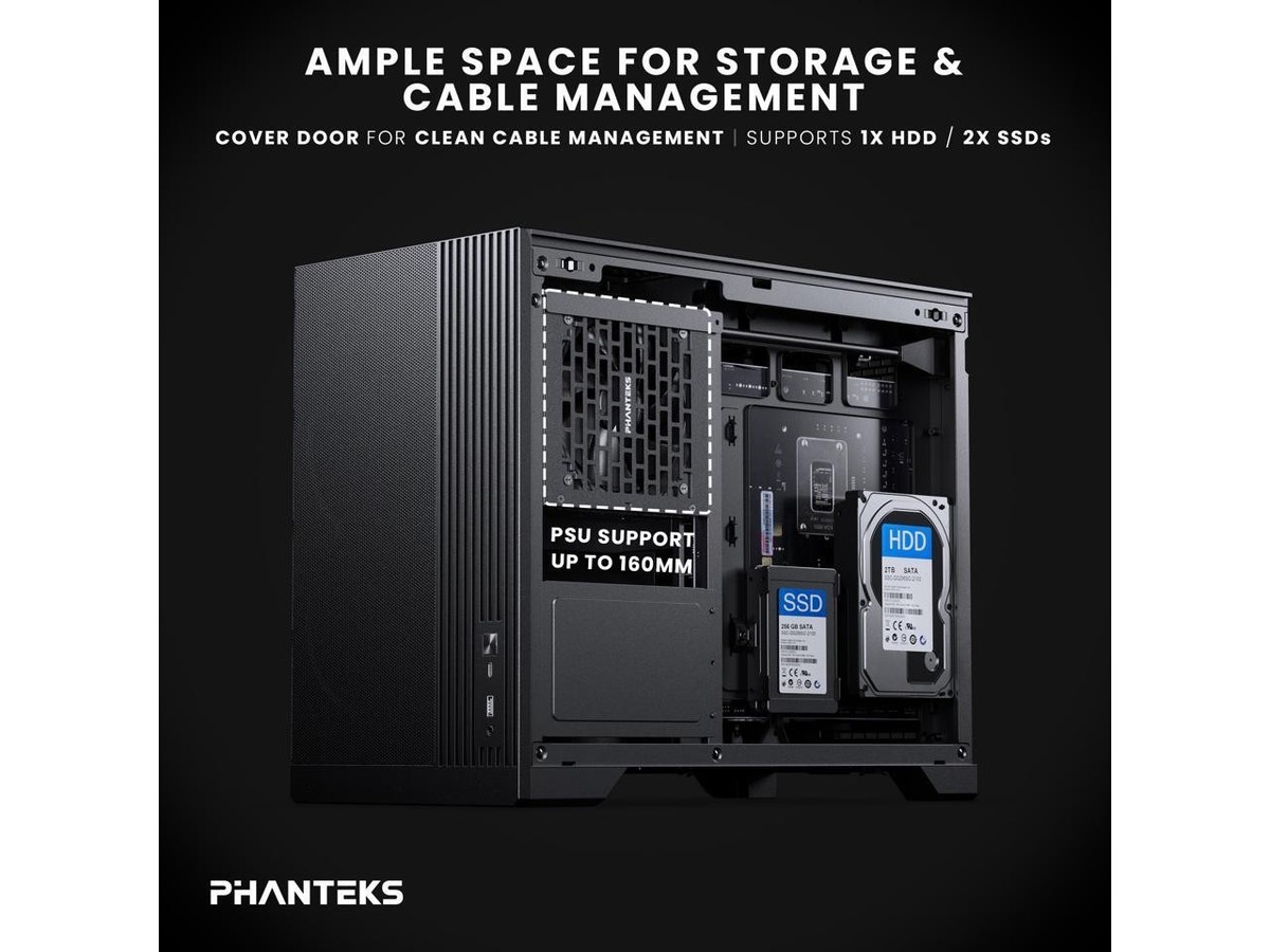 Phanteks XT M3, Compact Micro-ATX Gaming Chassis, High Airflow