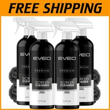 Streak-Free Screen Cleaner Spray Microfiber Cloth Set