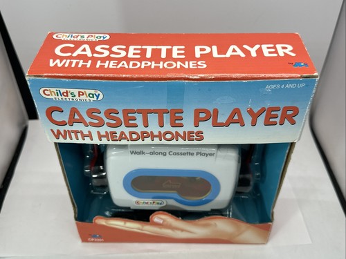 New VTG JPI Childs Play Electronics Walk-along Cassette Player Headphone Kids - Picture 9 of 12