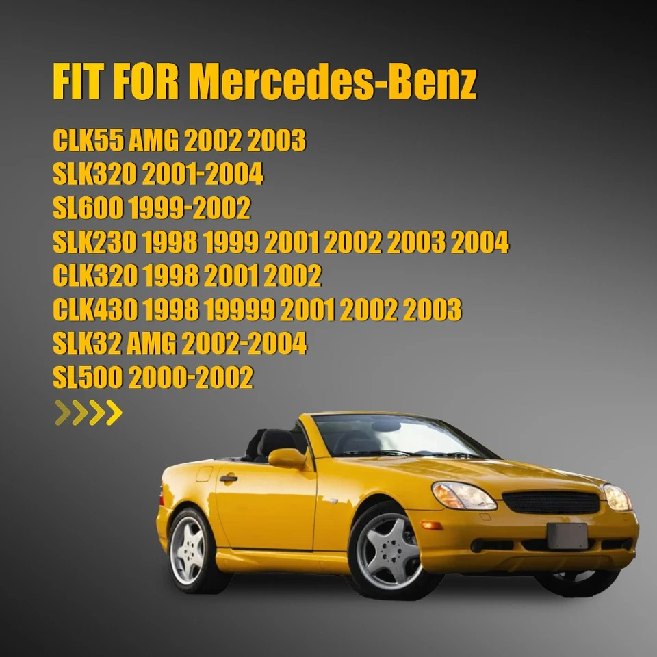 Kit de 2 piezas de espejo retrovisor izquierdo derecho con calefacción para Mercedes-Benz SL500 2000-02 Foto 2 de 4