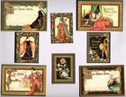 Graphic45 ENCHANTED FOREST (8pk) MINI HAND CUT EPHEMERA POCKET CARDS