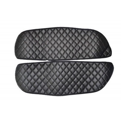 # 2 Teile Schwarz Eco Leder Türverkleidung Matten Bezüge für Mann Tgx 2007-2017