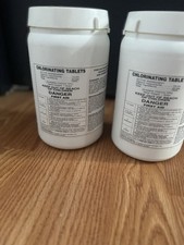 New H2O Tablets For Well Water  Calcium Hypochlorite 2 Pack White