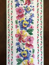 APRIL CORNELL Table Runner Cotton 18 x108  Fl...