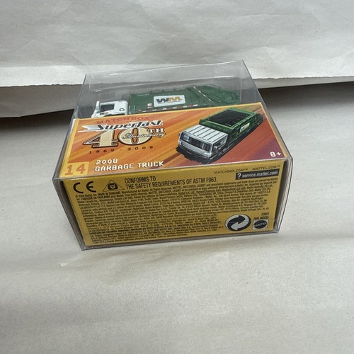 2009 Matchbox Superfast 40th Anniversary #14 2008 Garbage Truck Waste Management - 第 6/6 張圖片