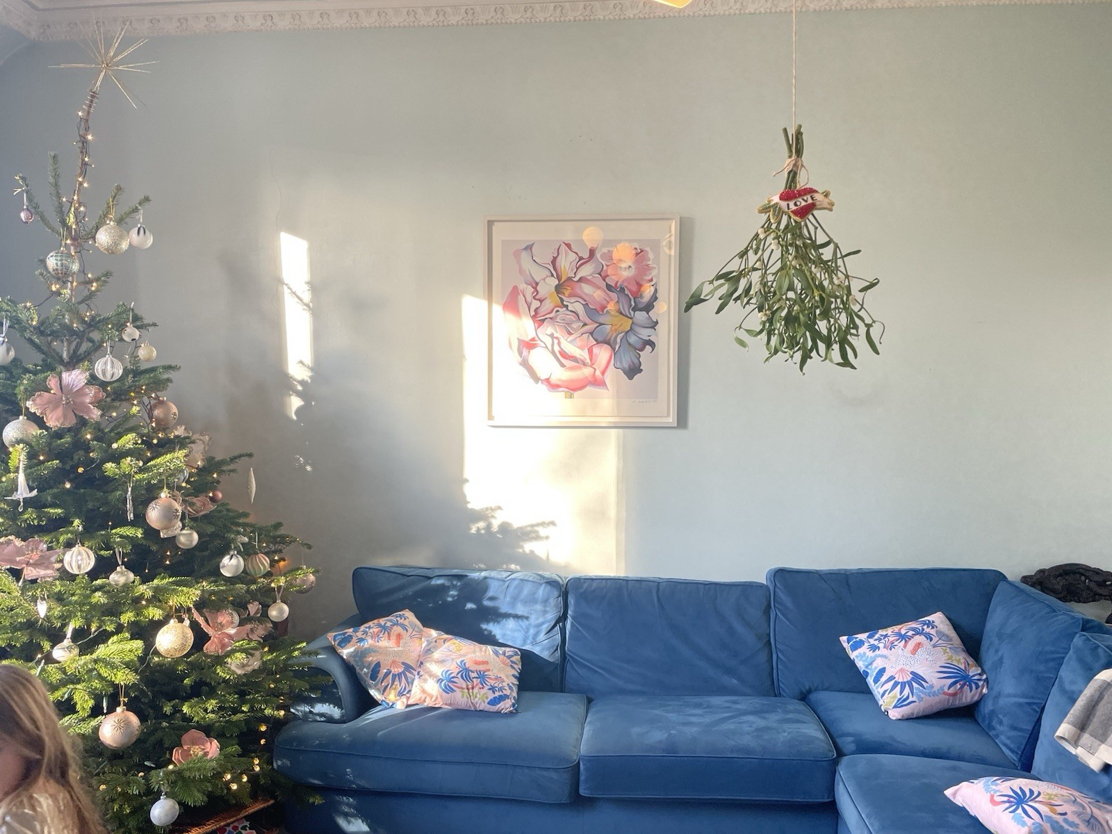 Marks And Spencer Copenhagen Navy Velvet Small Corner Sofa
