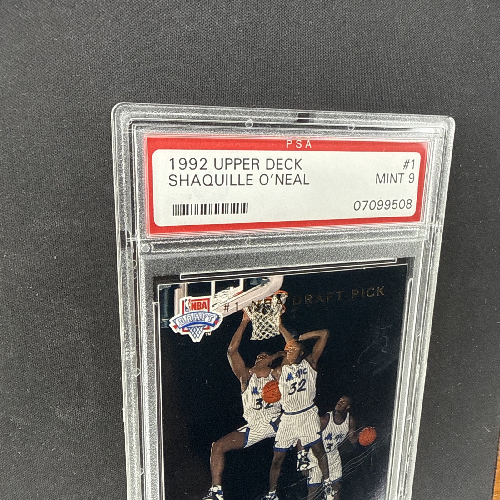 1992-93 Upper Deck Shaquille O'Neal #1 (RC) PSA9 !! view 2