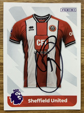 SIGNED PANINI 2024  TEAM KIT STICKER - OLIVER McBURNIE - SHEFFIELD UTD