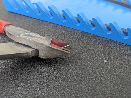 #bl519 Snap On 87CF 7-1/4" Diagonal Cutter Pliers Talon Grip Cushion Throat - Picture 16 of 18