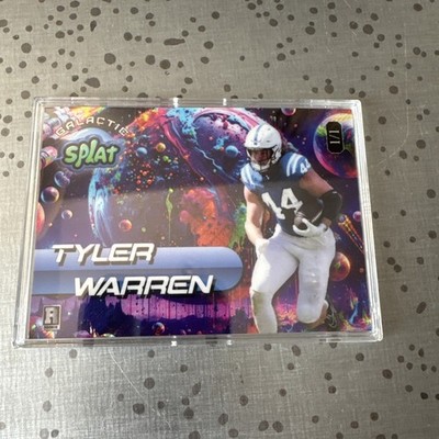 2025 Wildcard Tyler Warren Galactic Splat 1/1 Rookie Card
