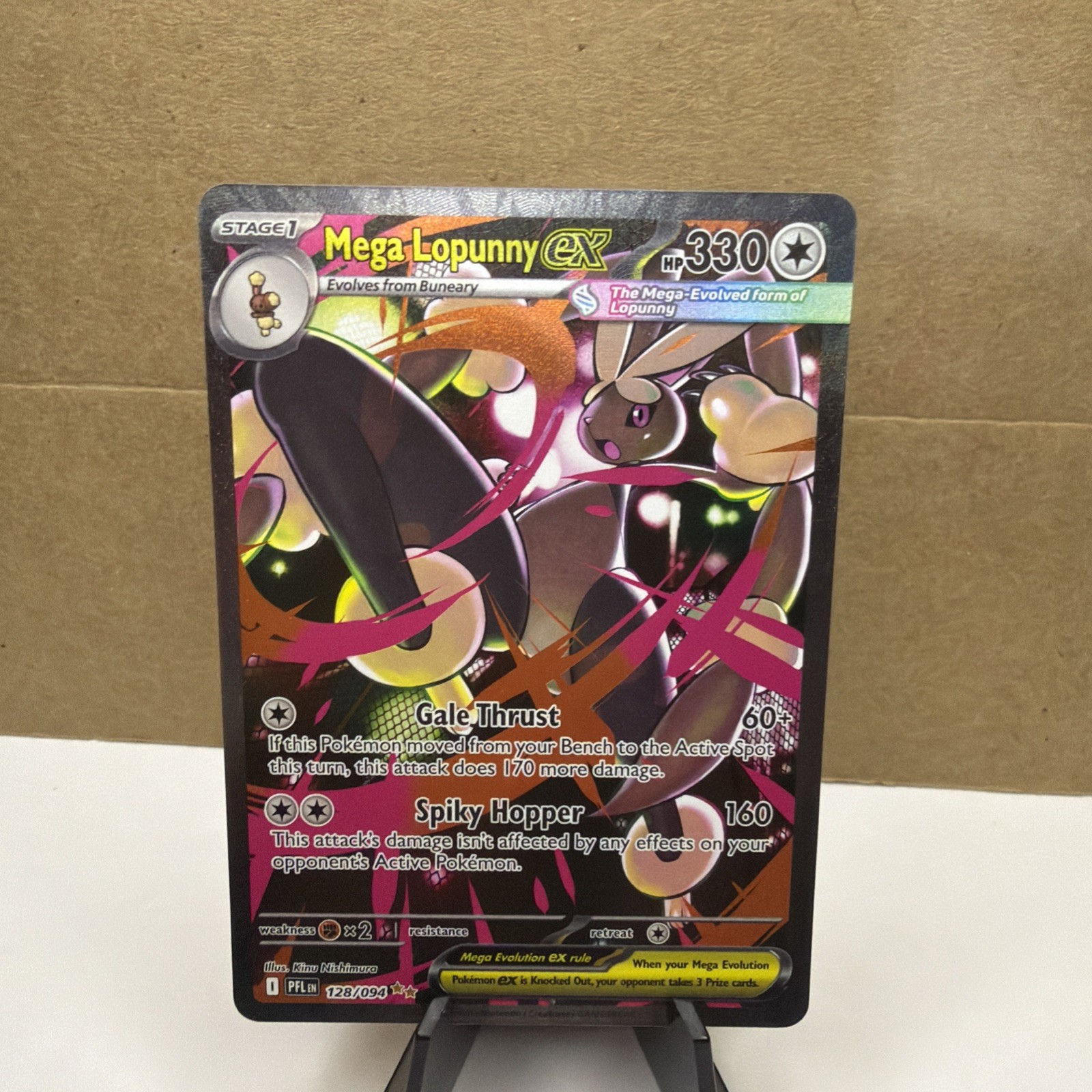 Mega Lopunny ex Phantasmal Flames 128/094 Near Mint Condition Pokemon TCG