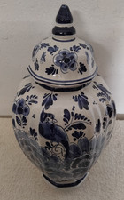 Vase / Potiche Vintage  De DELFT Peint A La Main Signé H: 31 cm ( CH41 )