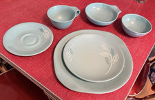 Vintage Russel Wright Home Decorators Ranchland Leaf Melmac - Full Place Setting