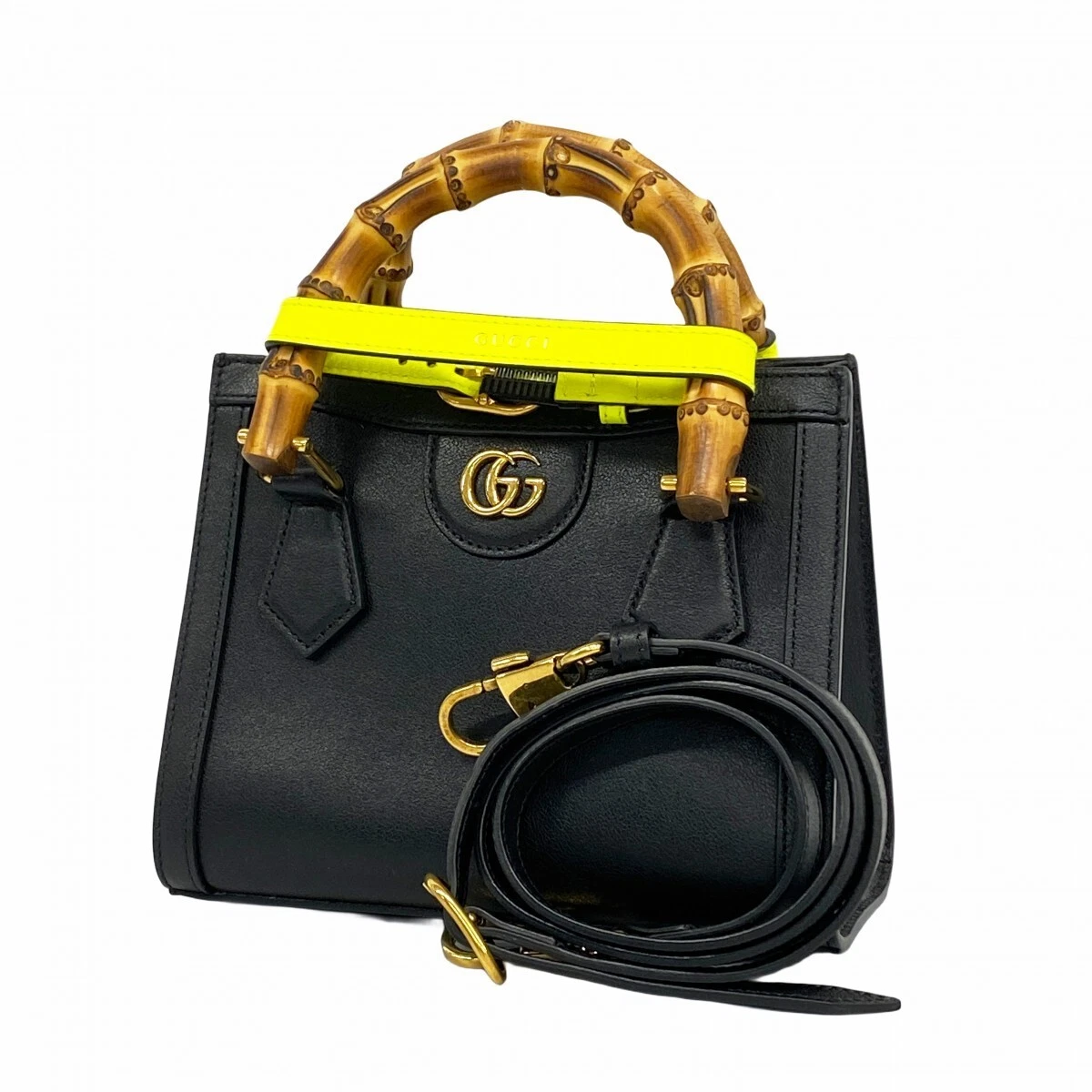 Sac à main GUCCI Diana 655661 cuir noir or quincaillerie 905197