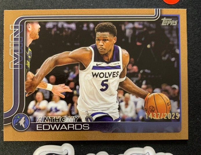 Anthony Edwards 2025-26 Topps Flagship Gold 1437/2025 #108