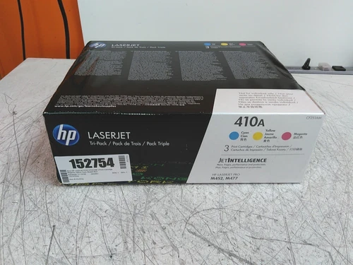 New HP LaserJet 410A CF251AM 3x Print Cartridge Magenta Yellow Cyan Tri-Pack