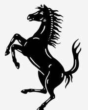 Ferrari Horse Die Cut Vinyl Car Decal Sticker 7.5