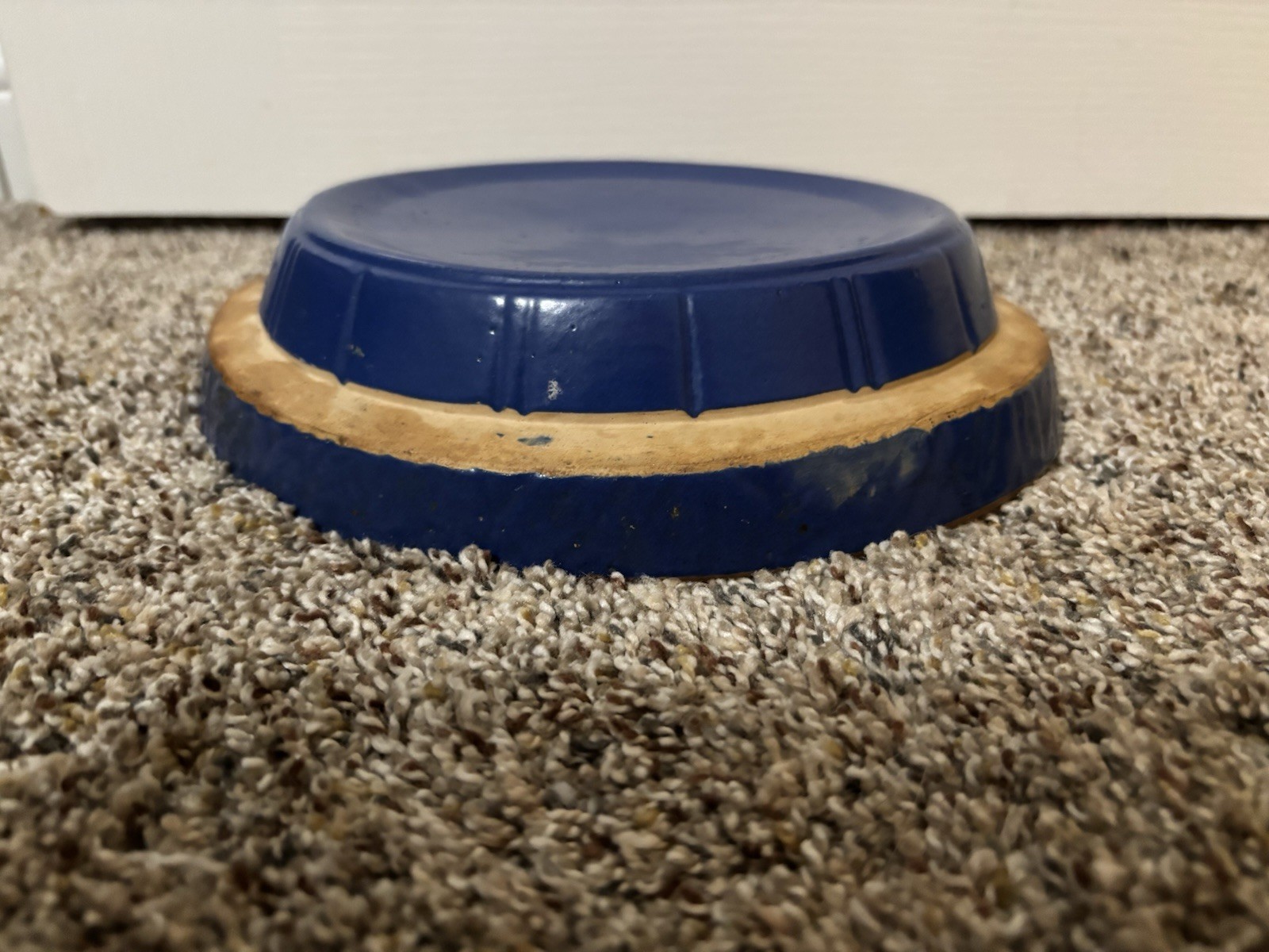 Vintage Cobalt Ceramic Pie Pan