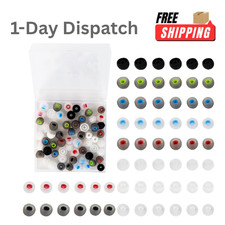 60PCS Earbuds Replacement Tips Silicone Soft S M L Sizes Fit Most Earbuds