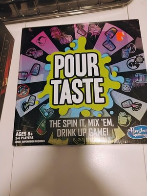 Hasbro Gaming Pour Taste Party Game Drinking Theme Ages 8+ 2+ Players Complete