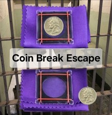 Magic Trick "Coin Break Escape" Vanishing Illusion Magician Prop M0E