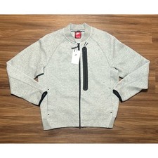 Nike Sportswear Tech Fleece Bomber Jacket Gray FB8008-063 Mens Size Medium