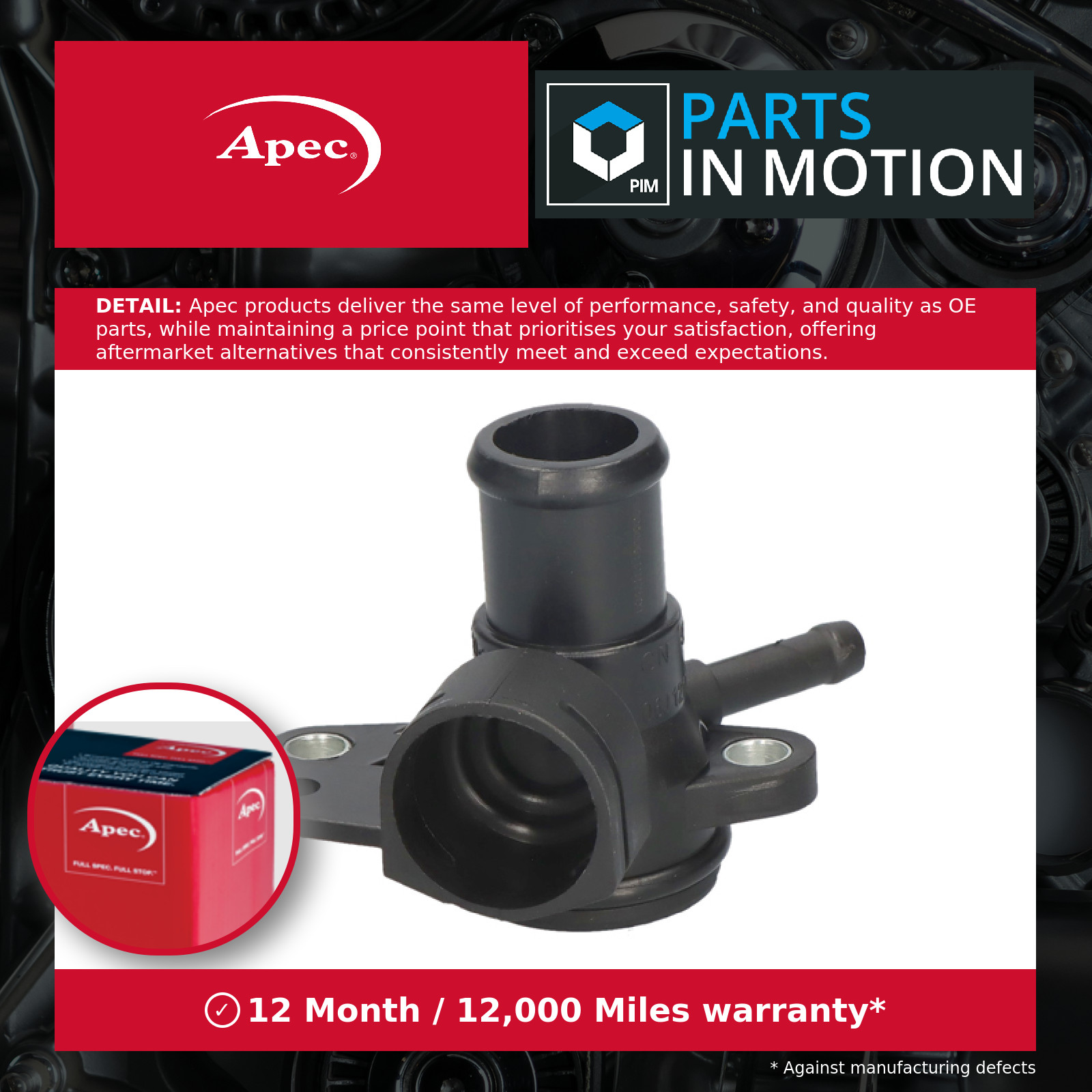 Coolant Flange / Pipe fits VW CC 358 1.8 11 to 16 Water 06J121132D 06J121132G - Image 7