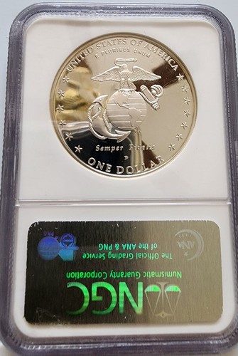 2005-P PF70 Commemorative $1 Marine Corps - Picture 4 of 4