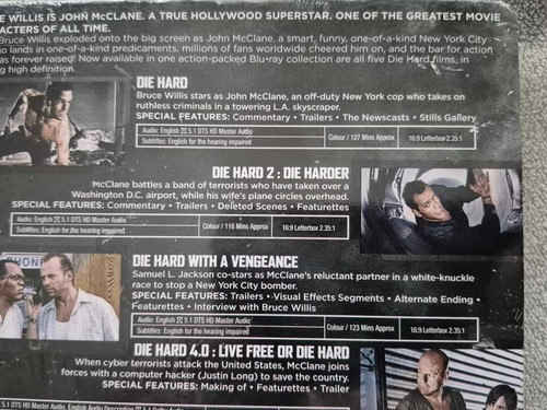 Die Hard Collection - 5 Movies - Bluray - Limited Edition - Steelbook -Free Post - Picture 6 of 20