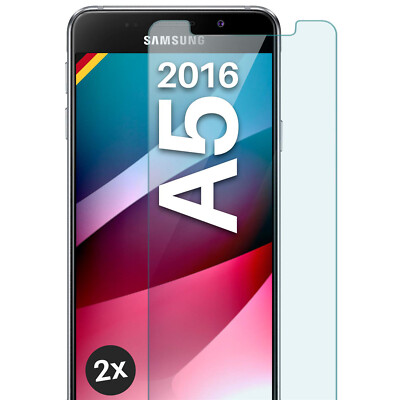 2x Echt Glas für Samsung Galaxy A5 2016 Panzerfolie Handy Premium Displayschutz