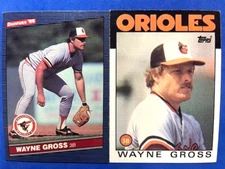 MLB - Wayne Gross 1986 Donruss & 1986 Topps Baseball - Orioles