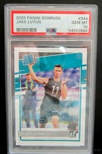 Jake Luton 2020 Panini Donruss Rated Rookie#344 PSA10!Jaguars QB RC/Dolphins-VE2