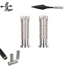 SF 50pcs Aluminum Arrow Inserts for ID6.2/7.6 mm DIY Shaft Archery Bow Shooting
