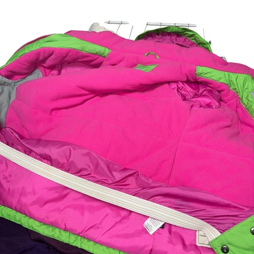 L.L. Bean Girl's M Medium Thinsulate TEK Coat Jacket Hooded Fleece Lined #283666 - Picture 8 of 15