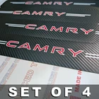 4Pcs RED Car Threshold Strip Door Plate Sill Scuff Cover Stickers for CAMRY