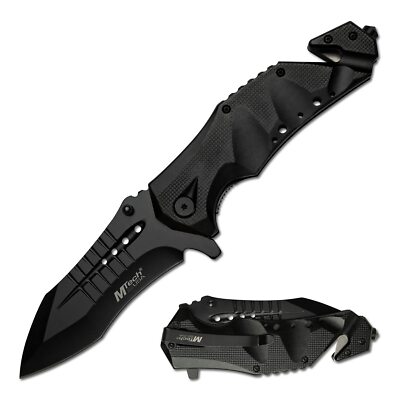 MTech USA MT-A845BK SPRING ASSISTED KNIFE 5'' Closed Black Blade