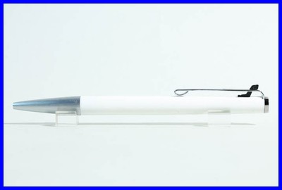 1975 MONTBLANC BALLPIX ball point pen # 780 / rare WHITE & STEEL