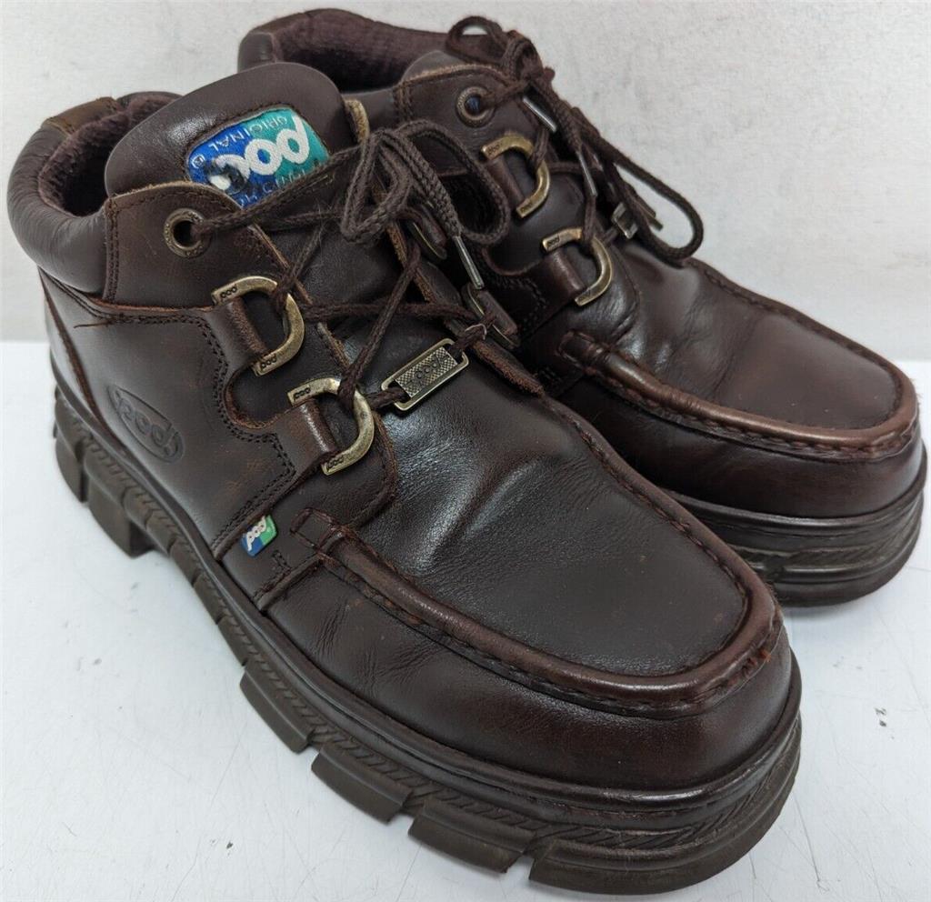 POD STYLE 4126-UNIQUE ORIGINAL CHUNKY SOLE WORK SCHOOL SHOES, UK8