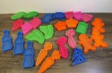Large Lot Of Vintage Tuff Stuff Plastic Play Food Neon Milk Corn Cheese Soda
